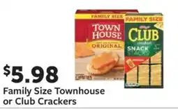 Fareway Family Size Townhouse or Club Crackers offer