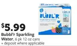 Fareway Bubbl❜r Sparkling water offer