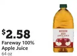 Fareway Fareway 100% Apple Juice offer