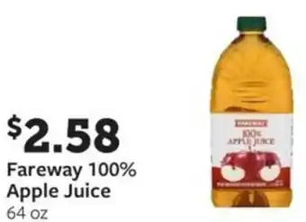 Fareway Fareway 100% Apple Juice offer