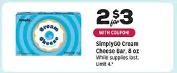 Grocery Outlet SimplyGO Cream Cheese Bar offer