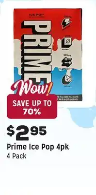 Grocery Outlet Ice Pop 4pk offer