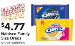 Fareway Nabisco Family Size Oreos offer