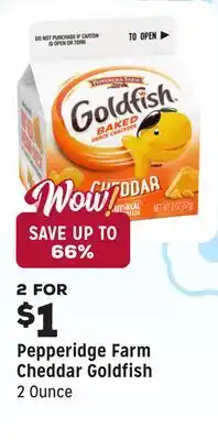 Grocery Outlet Cheddar Goldfish offer