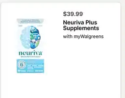 Walgreens Neuriva Plus Supplements offer