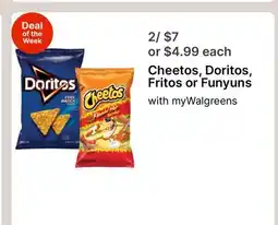 Walgreens Cheetos, Doritos, Fritos or Funyuns offer
