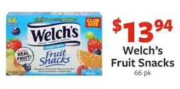 Fareway Welch's Fruit Snacks offer