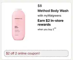 Walgreens Method Body Wash offer