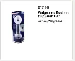 Walgreens Walgreens Suction Cup Grab Bar offer