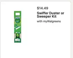 Walgreens Swiffer Duster or Sweeper Kit offer