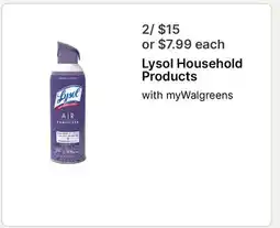 Walgreens Lysol Household Products offer