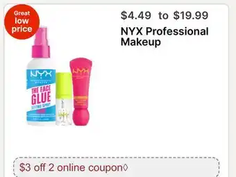 Walgreens NYX Professional Makeup offer