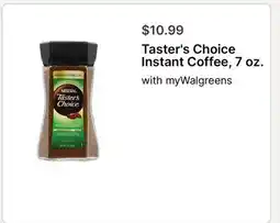 Walgreens Taster's Choice Instant Coffee offer