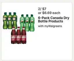 Walgreens 6-Pack Canada Dry Bottle Products offer