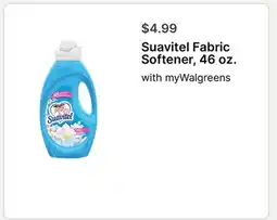 Walgreens Suavitel Fabric Softener, 46 oz offer