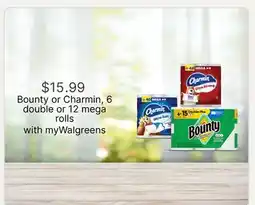 Walgreens Bounty or Charmin offer