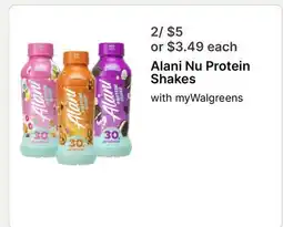 Walgreens Alani Nu Protein Shakes offer