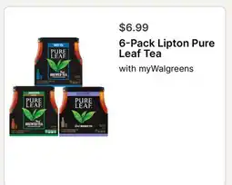 Walgreens 6-Pack Lipton Pure Leaf Tea offer