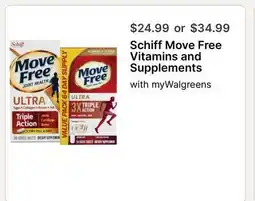 Walgreens Schiff Move Free Vitamins and Supplements offer