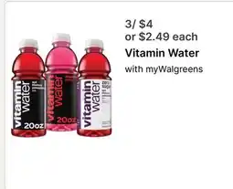 Walgreens Vitamin Water offer