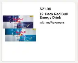 Walgreens 12-Pack Red Bull Energy Drink offer