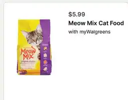 Walgreens Meow Mix Cat Food offer