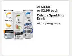 Walgreens Celsius Sparkling Drink offer