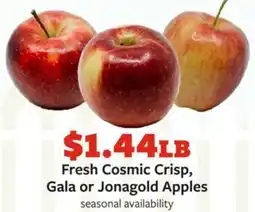 Fareway Fresh Cosmic Crisp, Gala or Jonagold Apples offer