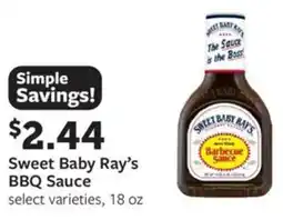 Fareway Sweet Baby Ray's BBQ Sauce offer