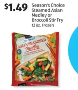 Aldi Season's Choice Steamed Asian Medley or Broccoli Stir Fry offer