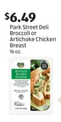 Aldi Park Street Deli Broccoli or Artichoke Chicken Breast offer