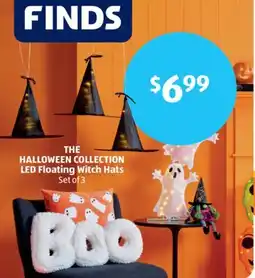 Aldi LED Floating Witch Hats offer