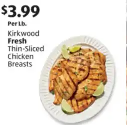 Aldi Kirkwood Fresh Thin-Sliced Chicken Breasts offer