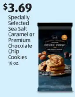 Aldi Specially Selected Sea Salt Caramel or Premium Chocolate Chip Cookies offer