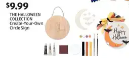 Aldi HALLOWEEN Create-Your-Own Circle Sign offer