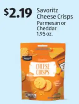 Aldi Savoritz Cheese Crisps offer