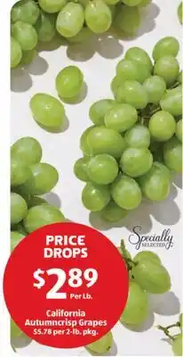 Aldi California Autumncrisp Grapes offer