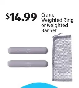 Aldi Crane Weighted Ring or Weighted Bar Set offer