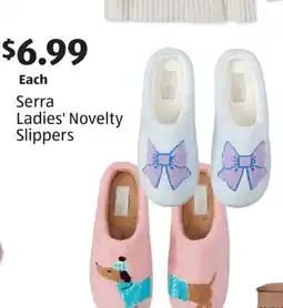 Aldi Serra Ladies' Novelty Slippers offer
