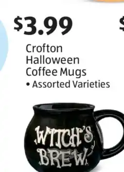 Aldi Crofton Halloween Coffee Mugs offer
