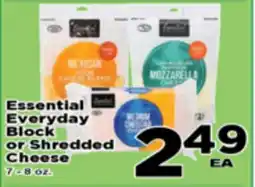 Superior Grocers Essential Everyday Block or Shredded Cheese offer