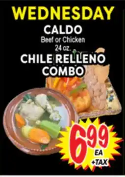 Superior Grocers CALDO, CHILE RELLENO COMBO offer