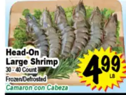 Superior Grocers Head-On Large Shrimp offer
