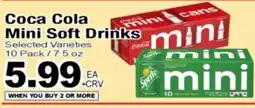 Superior Grocers Coca Cola Mini Soft Drinks offer