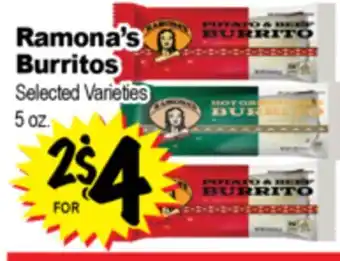 Superior Grocers Ramona's Burritos offer