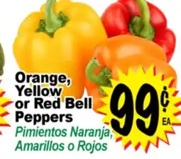 Superior Grocers Orange, Yellow or Red Bell Peppers offer