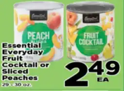 Superior Grocers Essential Everyday Fruit Cocktail or Sliced Peaches offer