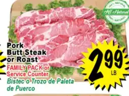 Superior Grocers Pork Butt Steak or Roast offer
