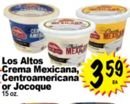 Superior Grocers Los Altos Crema Mexicana,, Centroamericana or Jocoque offer