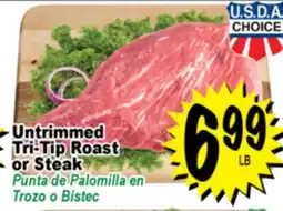 Superior Grocers Untrimmed Tri-Tip Roast or Steak offer